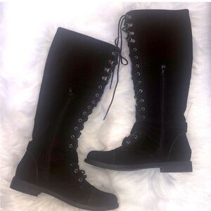 LACE UP COMBAT BOOTS
